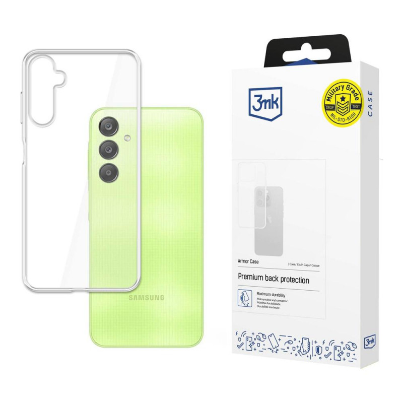 3MK Armor Case vāciņš Samsung Galaxy A15 5G, caurspīdīgs