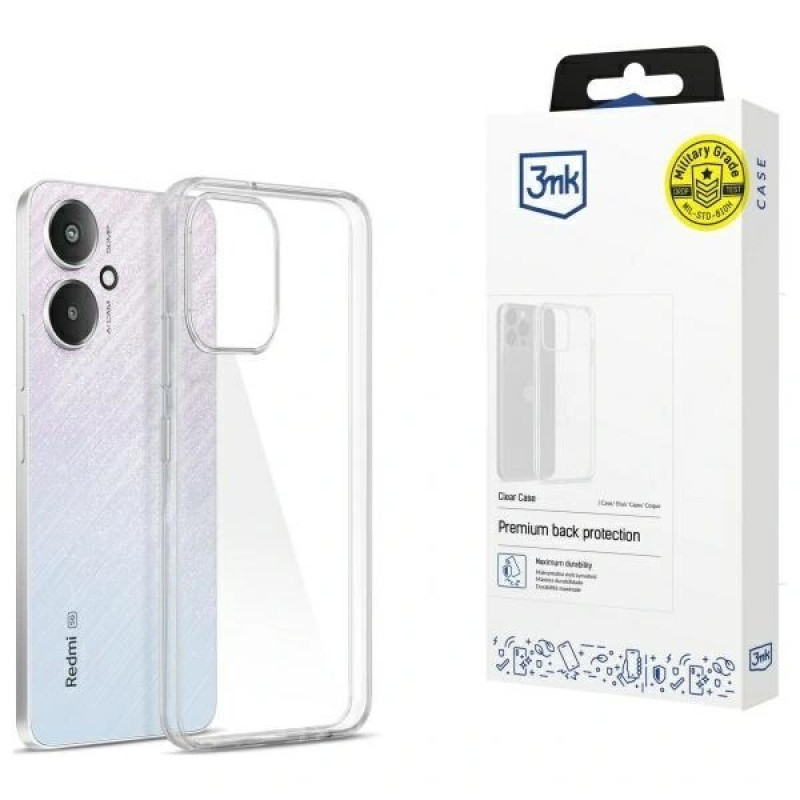 3MK Clear Case Xiaomi Redmi 13C 5G, caurspīdīgs