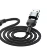 3MK Hyper Cable N-SERIES 6in1 USB-C / USB-A uz USB-C / MicroUSB / Lightning kabelis, QC 3.0, 18 W (9 V / 2 A), 1.2 m, melns