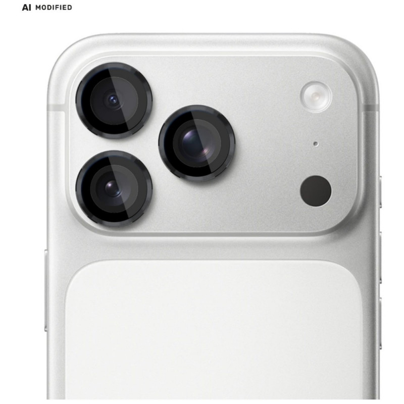 3MK Lens Protection Pro Apple iPhone 18 Pro / 18 Pro Max kameras objektīva aizsargs, rūdīts stikls, melns