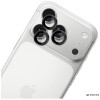 3MK Lens Protection Pro Apple iPhone 18 Pro / 18 Pro Max kameras objektīva aizsargs, rūdīts stikls, melns