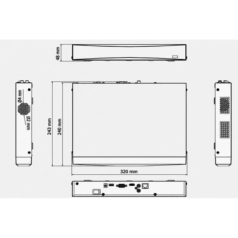 Miton NT-NVR760H-H1 IP tīkla video reģistrators, 8 kanāli, 12 MP