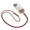 Tālruņa siksna pāri plecam Tech-Protect C5S Rope Crossbody Strap, šokolādes brūna