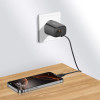 Tech-Protect NCA20 USB-A / USB-C sienas lādētājs PD 20W / QC3.0, melns