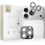 Tech-Protect Camring Fit+ kameras objektīva aizsargi, paredzēti Apple iPhone 14 Pro / 14 Pro Max / 15 Pro / 15 Pro Max / 16 Pro / 16 Pro Max / 17 Pro / 17 Pro Max, sudraba krāsā