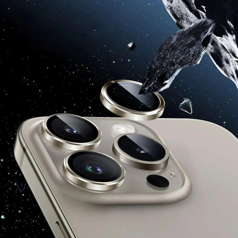 Tech-Protect Camring Fit+ kameras objektīva aizsargi, paredzēti Apple iPhone 14 Pro / 14 Pro Max / 15 Pro / 15 Pro Max / 16 Pro / 16 Pro Max / 17 Pro / 17 Pro Max, sudraba krāsā