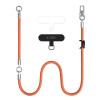 Tech-Protect C10S Rope Crossbody & Wrist tālruņa siksniņu komplekts, oranžs/titāna
