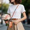 Tech-Protect C10S Rope Crossbody & Wrist tālruņa siksniņu komplekts, oranžs/titāna