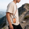Tech-Protect C10S Rope Crossbody & Wrist tālruņa siksniņu komplekts, oranžs/titāna