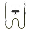 Tech-Protect C10S Rope Crossbody & Wrist tālruņa siksniņu komplekts, olīvzaļš/titāna