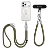 Tech-Protect C10S Rope Crossbody & Wrist tālruņa siksniņu komplekts, olīvzaļš/titāna