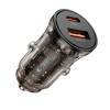 Tech-Protect CC01 2 portu auto lādētājs USB-A / USB-C, PD 30W / QC 3.0, melns