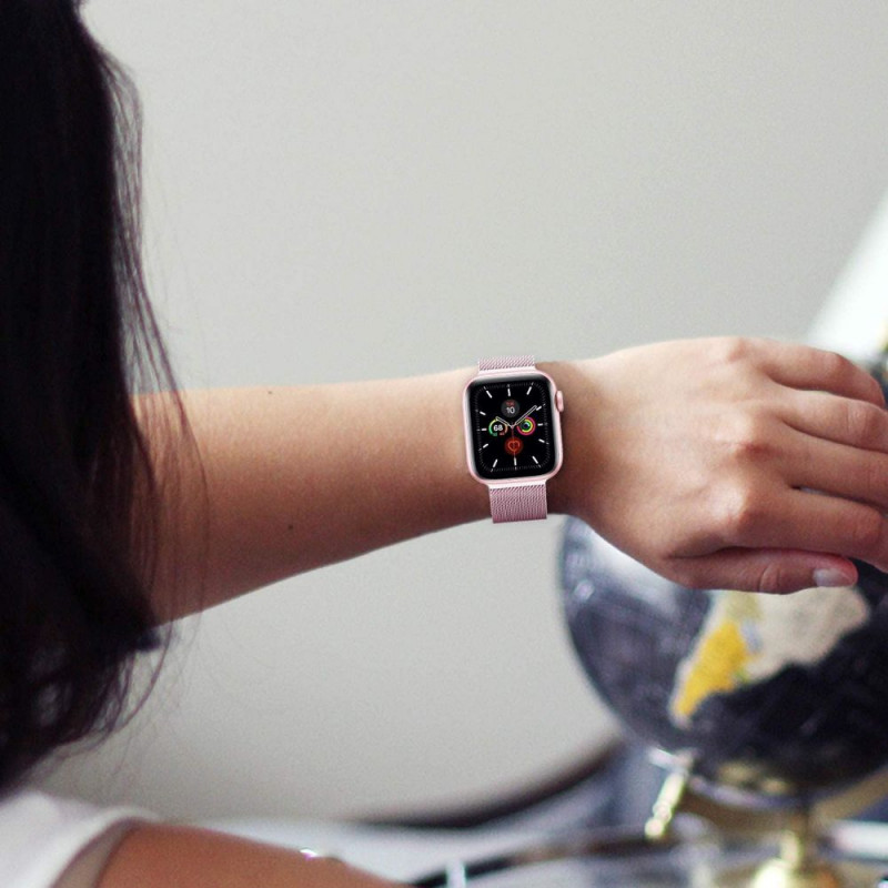 Tech-Protect MilaneseBand Apple Watch 4/5/6/7/SE 44/45 mm nerūsējošā tērauda rokassprādze, sudraba