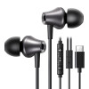 Ugreen EP105 USB-C vadu ieliekamās austiņas, 1.2 m, melnas