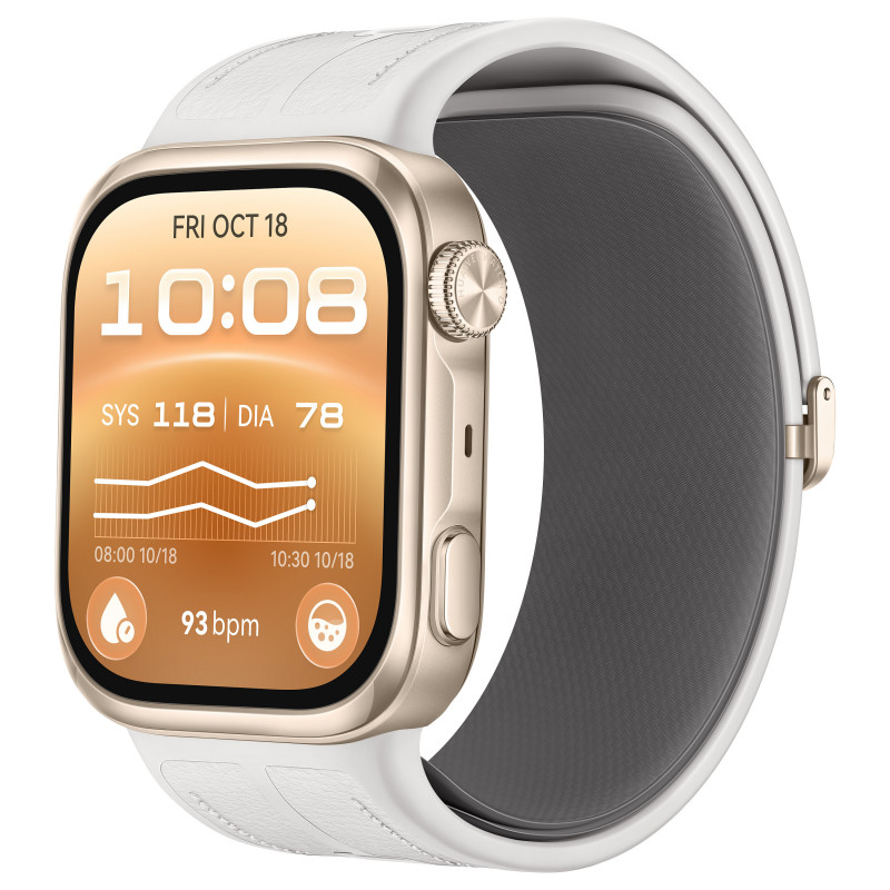 Huawei Watch D3 (Riva-B19) viedpulkstenis, 46 mm, zelta/balts