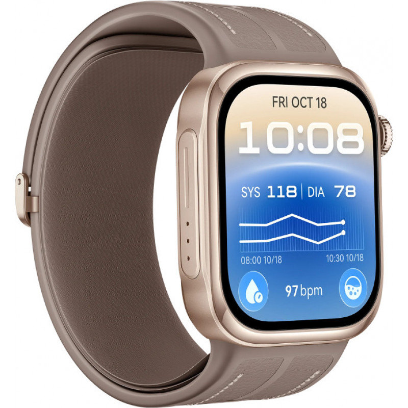 Huawei Watch D3 (Riva-B19) viedpulkstenis, 46 mm, zelta/balts