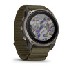 Garmin Enduro 4 GPS viedpulkstenis ar tumši olīvu ComfortFit auduma siksniņu (010-04799-01)