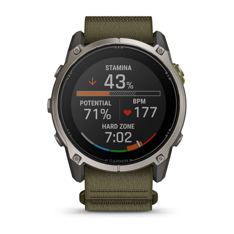 Garmin Enduro 4 GPS viedpulkstenis ar tumši olīvu ComfortFit auduma siksniņu (010-04799-01)
