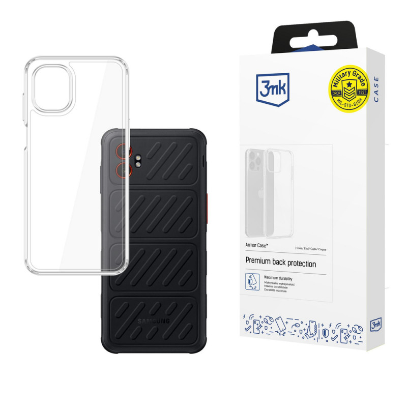 3MK bruņu futrālis Samsung Galaxy XCover 7 Pro, caurspīdīgs