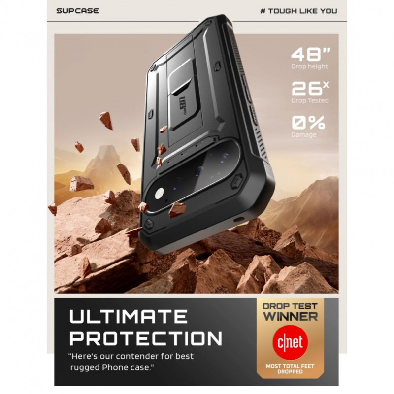 Supcase Unicorn Beetle Pro aizsargapvalks Google Pixel 11 Pro, melns