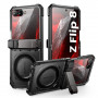 Supcase Unicorn Beetle Grip Mag MagSafe vāciņš Samsung Galaxy Z Flip 8, melns