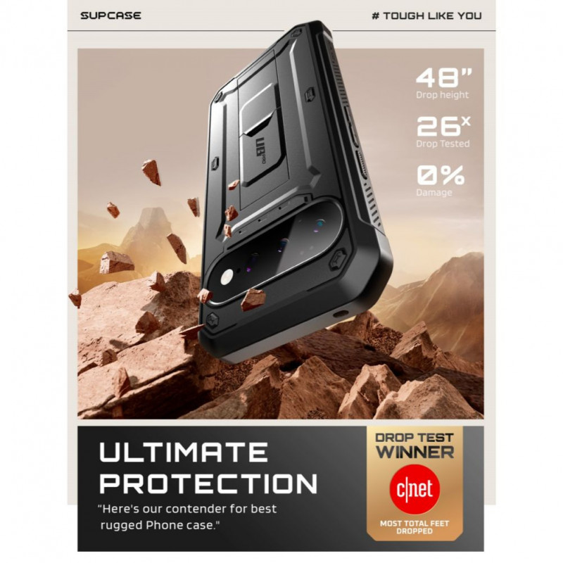 Supcase Unicorn Beetle Pro maciņš Google Pixel 11 Pro XL, melns