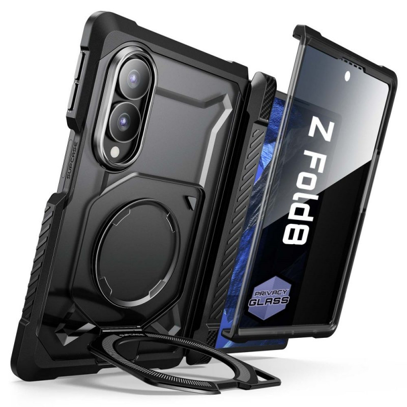 Supcase UB Grip Mag MagSafe Privacy stikla futrālis Samsung Galaxy Z Fold 8, melns