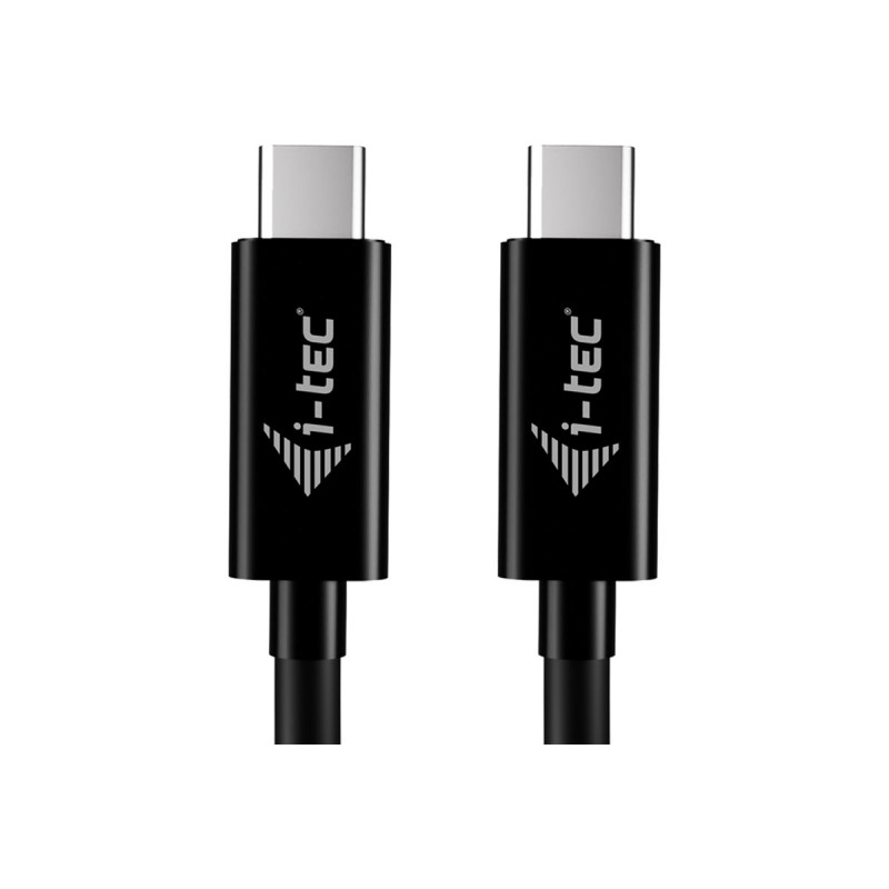 i-tec USB-C uzlādes kabelis, 1.8 m, USB Power Delivery līdz 100 W, melns