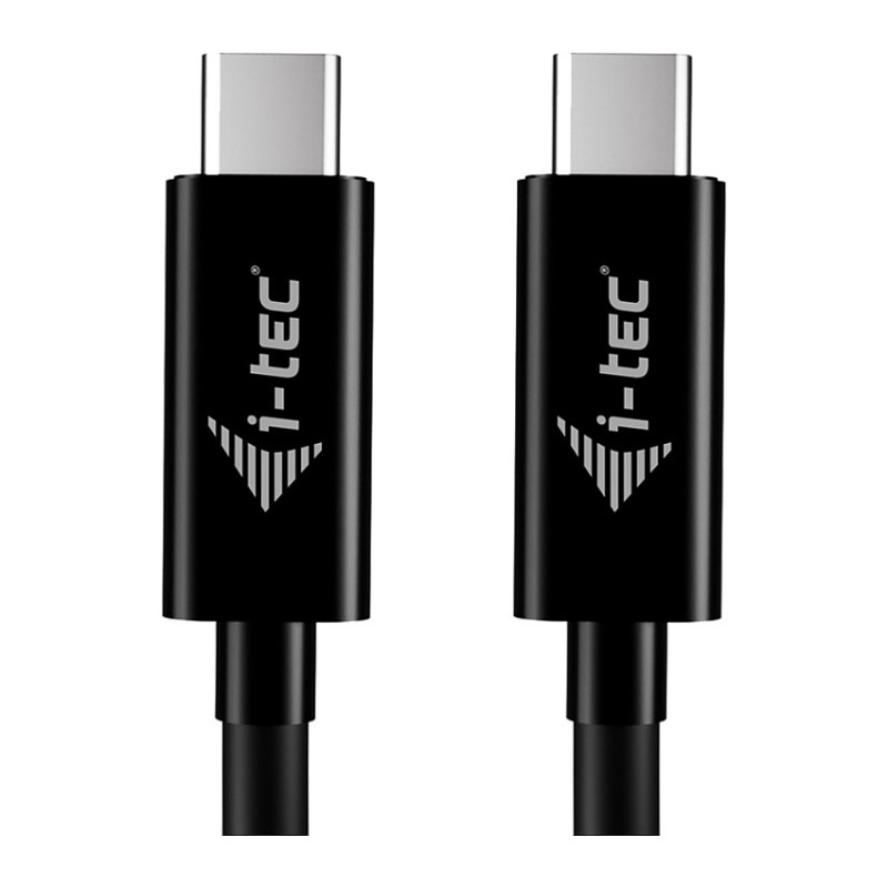 i-tec USB-C uzlādes kabelis, 1.8 m, USB Power Delivery līdz 100 W, melns