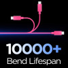 Spigen EB6010CC Essential USB-C–USB-C kabelis 60 W 100 cm, rozā