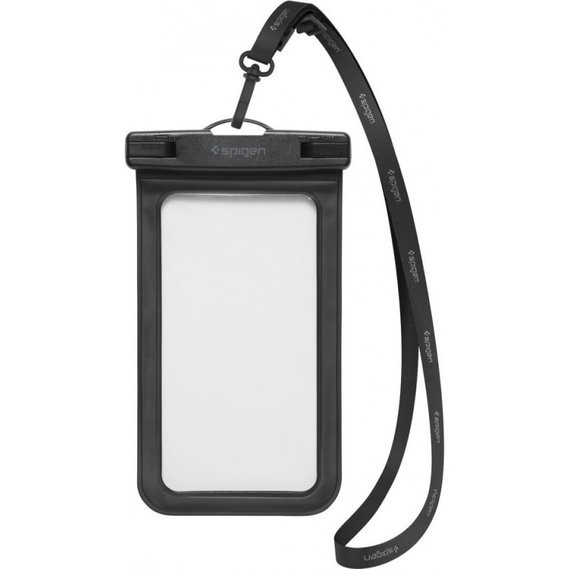 Spigen A601 Aqua Shield universāls ūdensizturīgs futrālis, melns