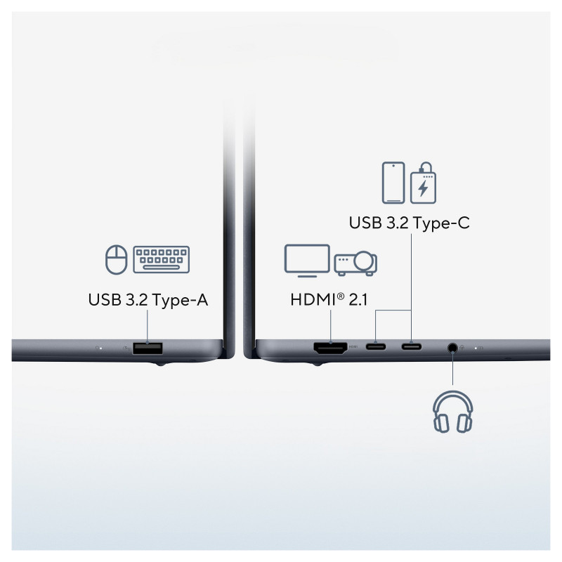 ASUS Zenbook 14 UX3480QA-U1023W klēpjdators, 14" WUXGA, Snapdragon X1-26-100, 16 GB RAM, 512 GB SSD, Windows 11 Home
