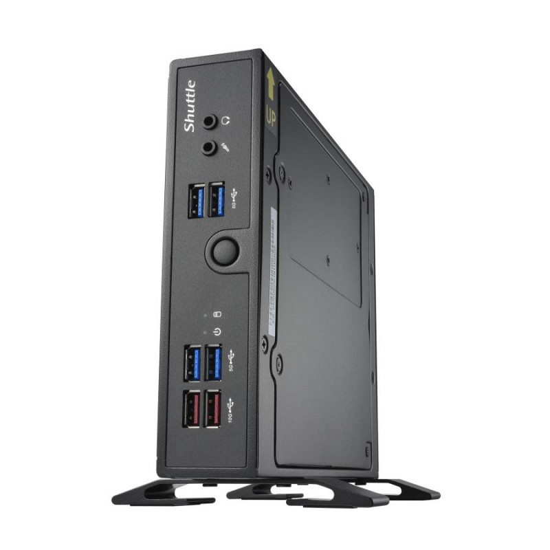 Shuttle DS50U barebone mini dators, Celeron 7305, 8 GB DDR5 RAM, melns