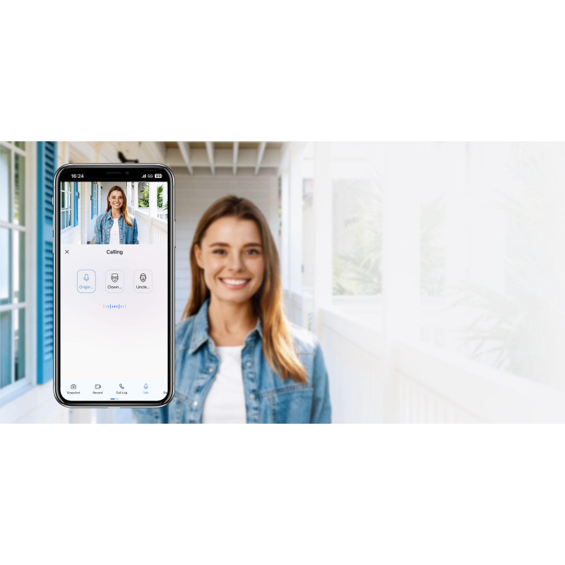 Ezviz CP4 4 MP Wi-Fi durvju skatiņš, sudraba