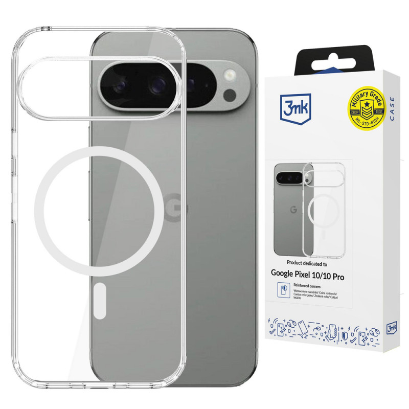 3MK Armor MagCase Google Pixel 10 / Pixel 10 Pro, caurspīdīgs