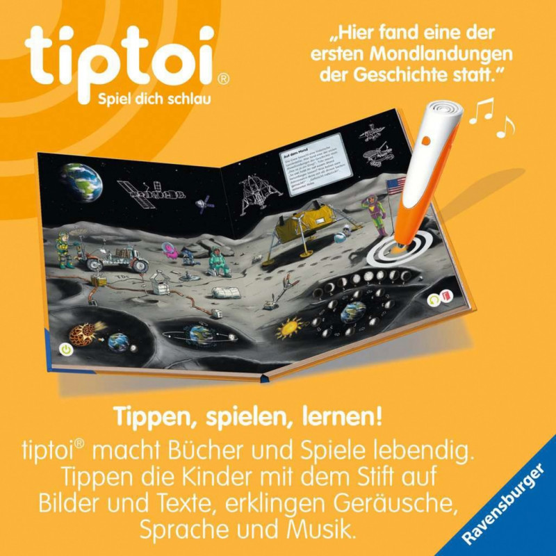 Ravensburger tiptoi Kosmoss: kosmosa lidojumi, zvaigznes un planētas (49282)