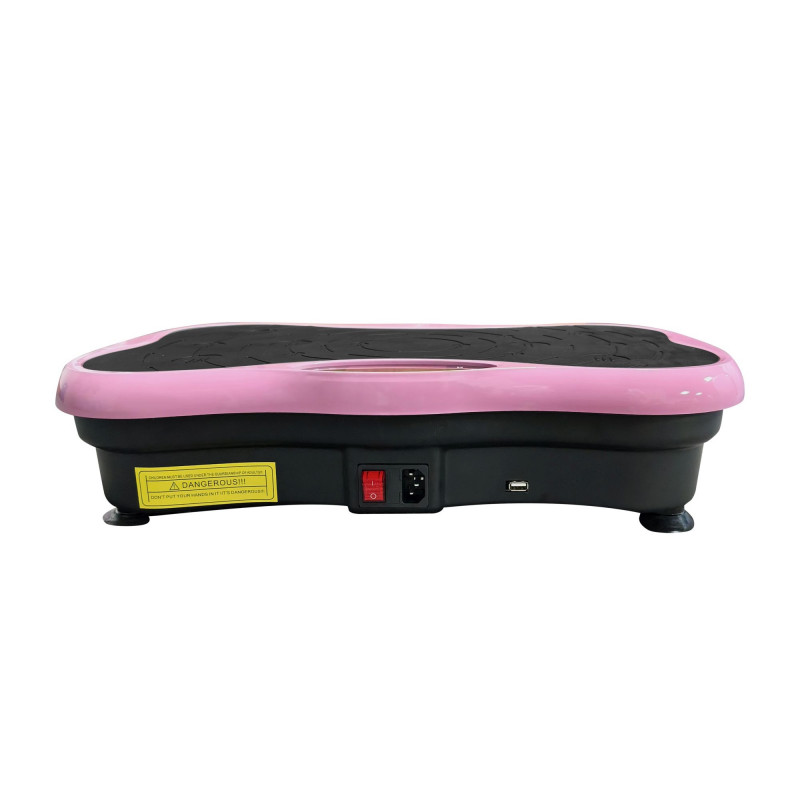 Extralink Moonwalk SpinMove vibrācijas vingrošanas platforma fitnesam, 200 W, rozā