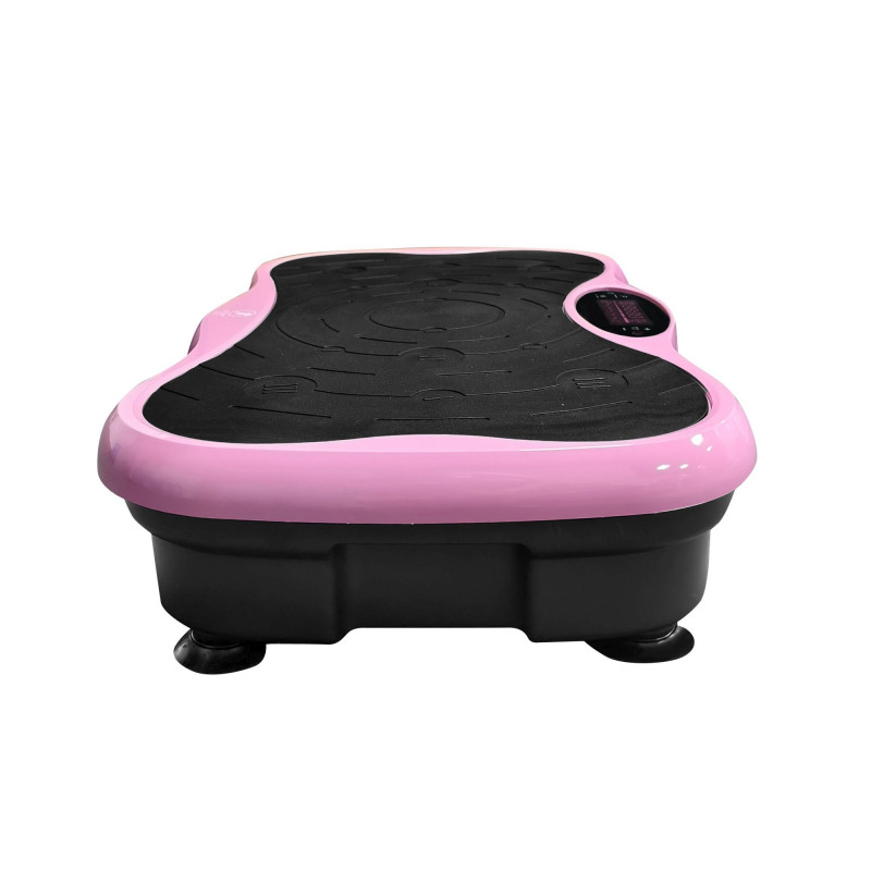 Extralink Moonwalk SpinMove vibrācijas vingrošanas platforma fitnesam, 200 W, rozā