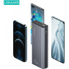 USAMS PB59 US-CD165 pārnēsājamais akumulators 30000 mAh, 65 W, 2x QC3.0 + PD, melns, ar USB-C uz USB-C kabeli