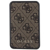 Guess GUPB10DP4GEGW pārnēsājamais akumulators 10000 mAh, 18 W, 4G Leather Metal Logo, brūns