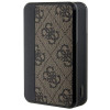 Guess GUPB10DP4GEGW pārnēsājamais akumulators 10000 mAh, 18 W, 4G Leather Metal Logo, brūns