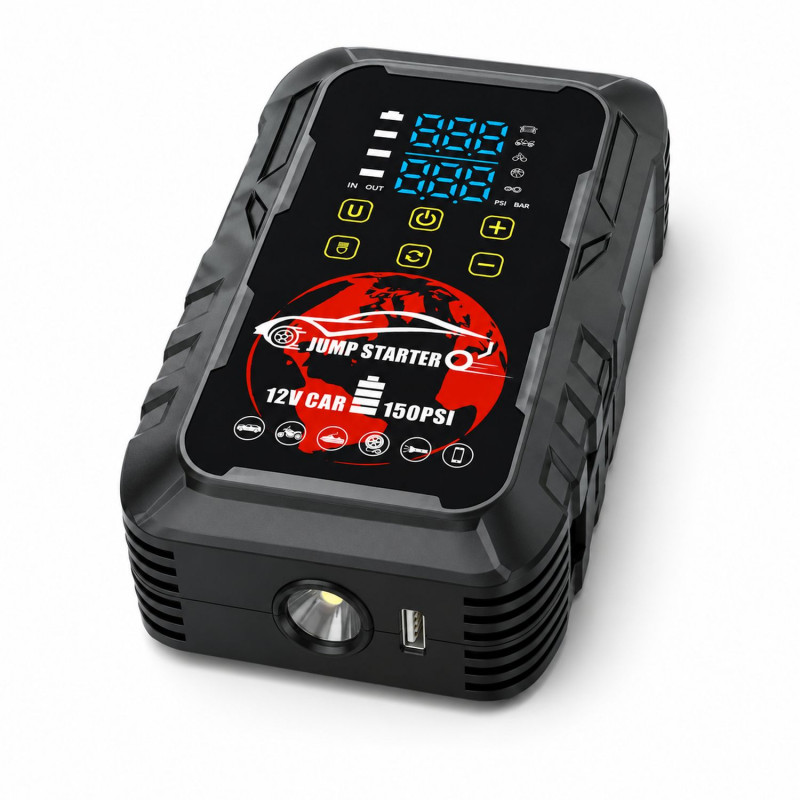 Extralink MaxJump 9 Xtreme 2-in-1 starteris un kompresors, 8000 mAh