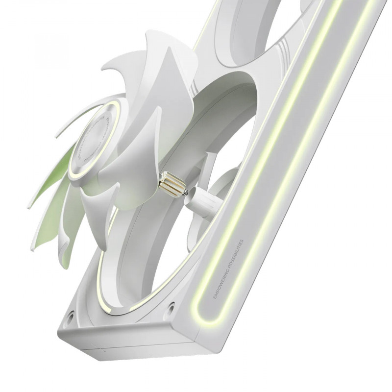 TRYX FOBR 360 mm ARGB korpusa ventilators, PWM, 3-in-1, balts