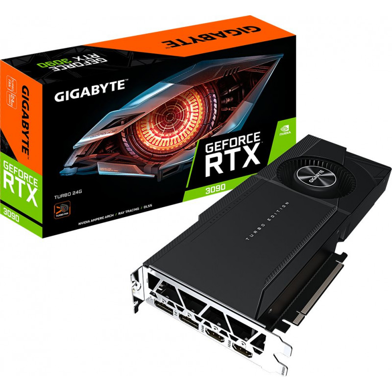 Gigabyte GeForce RTX 3090 Turbo 24G videokarte, 24 GB, GV-N3090TURBO-24GD