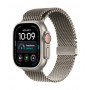 Apple Watch Ultra 4 Titanium Cellular 49 mm dabīgā titāna Milanese Loop, izmērs L