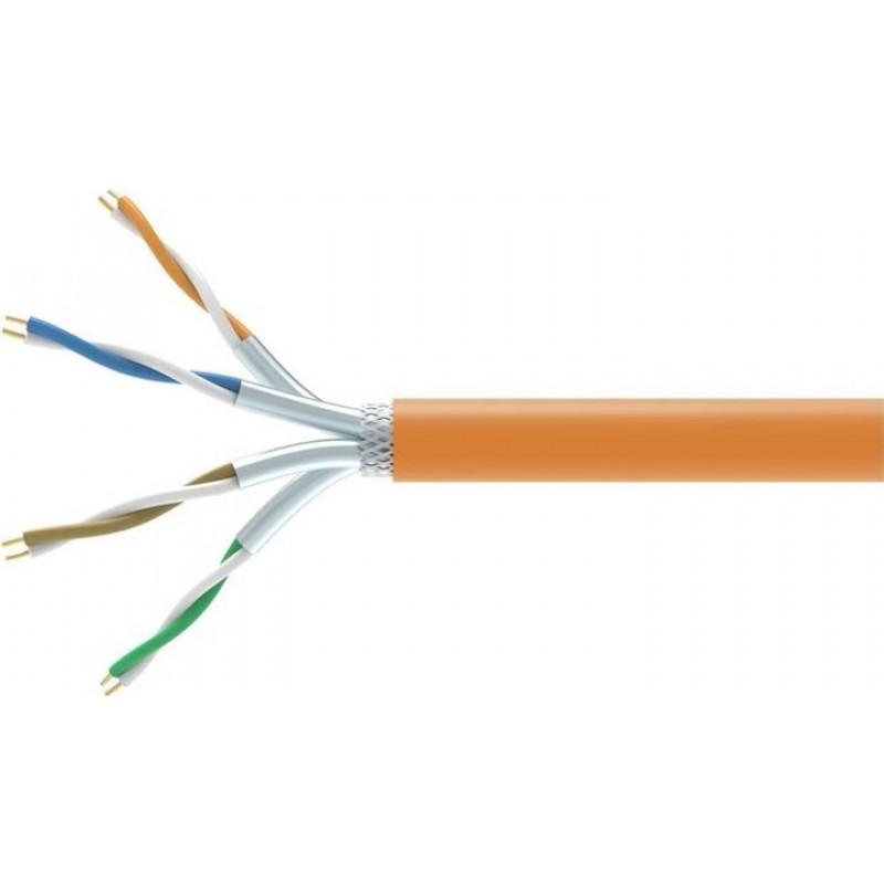 Equip 404553 Cat7 S/FTP instalācijas kabelis vairumtirdzniecībā, 1000 m, bez halogēniem (LSZH), oranžs