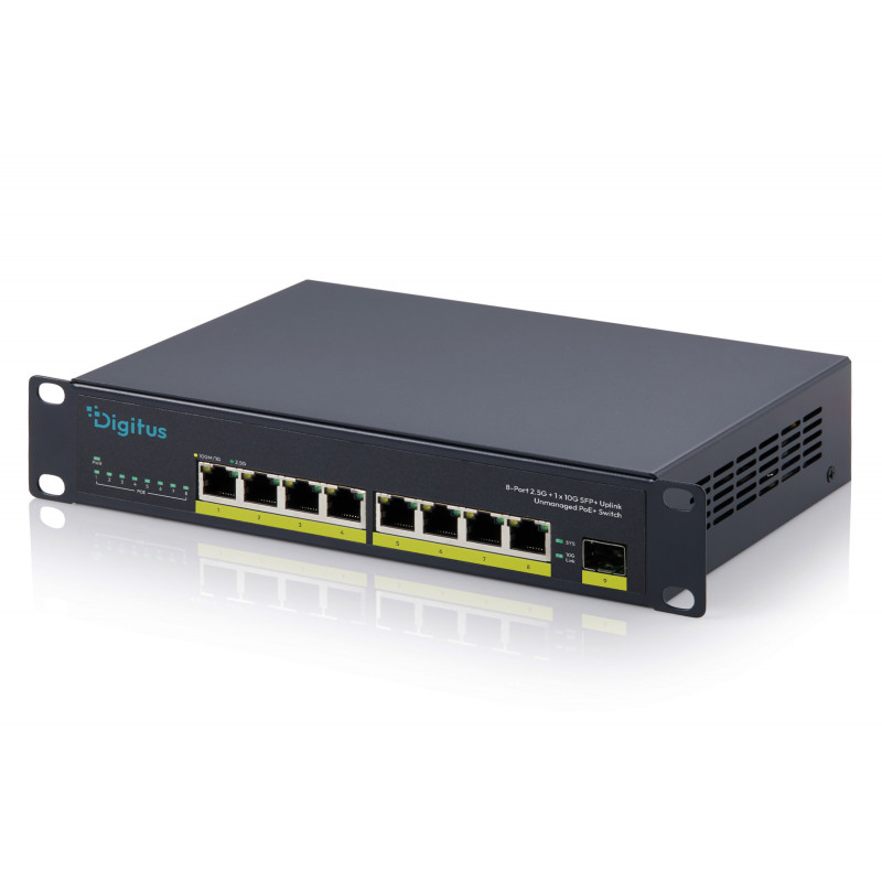DIGITUS DN-95333 10 Gigabit 8 portu neapkalpots PoE+ komutators (80 W)
