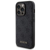 Guess GUBPM5P14L4GEMGK Apple iPhone 14 Pro cietais maciņš + 5000 mAh MagSafe pārnēsājamais akumulators komplektā, 4G Metal Logo, melns