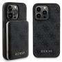 Guess GUBPM5P14X4GEMGK Apple iPhone 14 Pro Max cietais maciņš + 5000 mAh MagSafe pārnēsājamais akumulators komplektā, 4G Metal Logo, melns