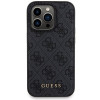 Guess GUBPM5P14X4GEMGK Apple iPhone 14 Pro Max cietais maciņš + 5000 mAh MagSafe pārnēsājamais akumulators komplektā, 4G Metal Logo, melns